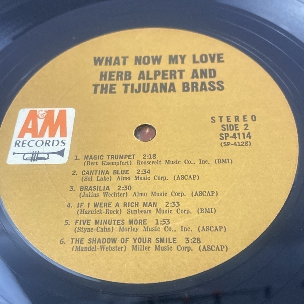 What Now My Love Herb Alpert & The Tijuana Brass A&M Records Vinyl Record LP - Picture 7 of 12